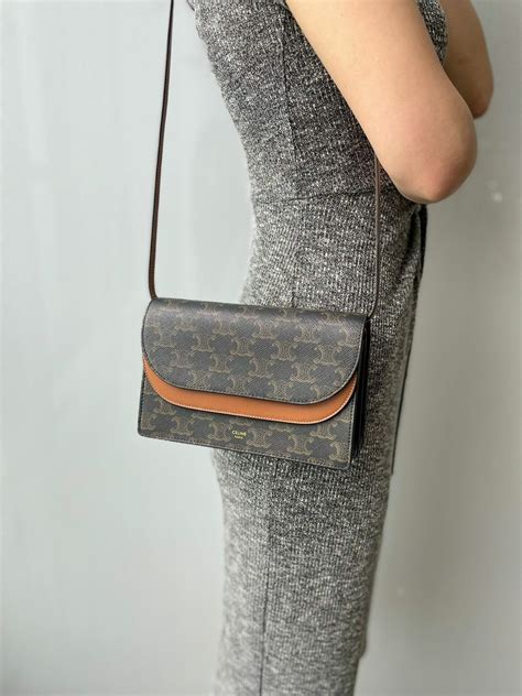 celine wallet on strap|celine wristlet.